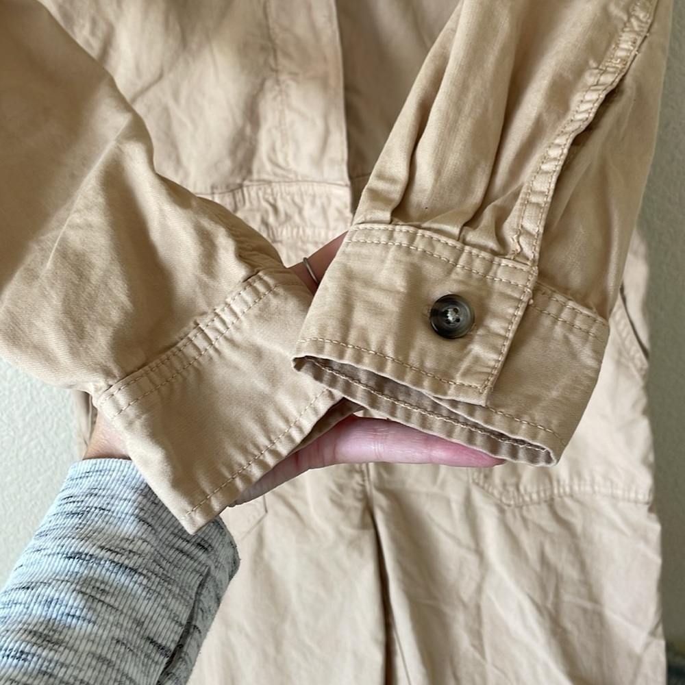 J. Crew Foundry Chino Coveralls Jumpsuit W’s 2 Khaki AW339 Minimalist Utility - Picture 6 of 16